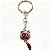 Llavero de moda tipo gato, Colgante de gato lindo, Alto atractivo estético, Accesorio de bolsa macarrón femenino