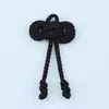 Colgante de lazo de cinta tejido a mano de tres capas, accesorio para cheongsam y ropa de estilo chino nuevo, decoración DIY para caja de regalo
