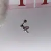 Aretes de Tachuela Pequeños Brillantes Bombilla de Luz Microincrustados Diamante Circonita 2026 Nuevo Tornillo Coclear Base Plana Nicho Pendientes de Lujo Ligero