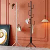 Cabide de chão para quarto e sala de estar, estilo popular, adequado para hall de entrada, uso doméstico, cabide simples, cabideiro