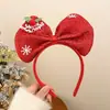 Chifres de Rena de Natal Transfronteiriços Decoração de Árvore Pequena Presilha de Cabelo de Natal Pelúcia Fofa Adereço de Cabeça para Festa de Feriado Acessórios de Cabelo para Meninas