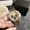 Reloj de pulsera con correa de acero deportivo Inter-gold ojo de oro rojo neto monstruo pequeño temperamento de moda reloj de pulsera de tres ojos reloj de carreras impermeable