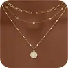 Nuevo y Moderno Collar con Colgante Multicapa de Amazon para Mujer, Versátil Set de Cadena para Clavícula, Joyería Personalizada de Lujo Ligero