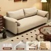 Sofá de Cuero Resistente a Arañazos de Gato para Salas de Estar Pequeñas, Apartamento Moderno Sencillo, Dormitorio de Lujo Ligero, Habitación de Alquiler, Tienda de Ropa para Dos o Tres Personas