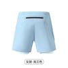 Pantalones cortos deportivos transfronterizos de secado rápido de tres puntos para hombre, talla grande, para correr al aire libre, ocio, playa, natación, pantalones de fitness de doble capa