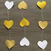 Guirnalda de Papel Redonda con Purpurina y Espejo de 4m de Largo Decoración para Fiesta de Cumpleaños Cadena de Papel Redonda Artesanal Color Oro Rosa para Exportación