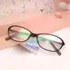 Armações de Óculos Ultra Leves Tr90 em Estoque para Atacado para Homens e Mulheres, Óculos Koreanos Retro Oval de Aro Completo, Versáteis e Universais