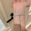 Nuevo Estilo Benmingnian Ling Sheyuan Pulsera Anillo para Mujer Estilo Antiguo Avanzado Simple Zodíaco Serpiente Diamante Pulsera Abierta Anillo de Serpiente