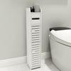 Gabinete Lateral de Baño Estante de Piso Gabinete Impermeable para Inodoro Gabinete Estrecho para Almacenamiento en Baño Gabinete para Almacenamiento de Papel Higiénico