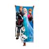 Toalla de playa de la serie Frozen de dibujos animados transfronteriza fibra de poliéster impresión 3D toalla de playa de poliéster venta al por mayor