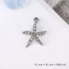 Pingente de Acessórios Floco de Neve Transfronteiriço com Diamante Simples Estilo Europeu e Americano Liga de Zinco Acessórios DIY Acessórios Chaveiro de Roupas