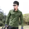 Camisa Táctica Ligera Elástica de Secado Rápido Estilo Militar para Hombre, Camisa de Manga Larga Táctica de Secado Rápido, Camisa para Hombre, Protección Solar, Transpirable, Verano