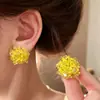 Pendientes de hortensia frescos y delicados, versátiles, con cuentas, elegantes y sofisticados, pendientes elegantes para mujer, pendientes de lujo ligero y favorecedores