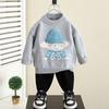 4405 Suéter para Niños Invierno 2026 Nuevo Estilo Ropa de Invierno para Bebé Cuello Alto Medio Engrosado Top de Capa Base Tejido Ropa Infantil