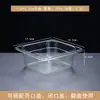 Bandeja de Compartimentos em Acrílico com Tampa Flip, Caixa Plástica Transparente para Geleia, Caixa de Temperos Pérola Coco com Tampa, Especificamente para Lojas de Chá com Leite
