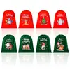 Bolsa Grande de Terciopelo con Cordón de Navidad Bolsa para Fiesta Fiesta Infantil Bolsa de Regalo con Cordón Bolsa de Regalo con Cordón Bolsa de Papá Noel