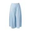 Calça Plissada 2026 Nova de Verão Plus Size Wide-Leg, Calça Casual Reta Solta de Cintura Alta para Mulheres, Estilo Fino Solto Plus Size