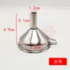 Mini Embudo Pequeño Llenado de Aceite Esencial Diámetro Pequeño 5.7cm Fugas de Aceite Domésticas Cónico Metálico 201 Dispensador Manguera Fugas