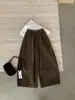 IMISS Outono Estilo Coreano Simples Veludo Versátil Emagrecedor Cintura Elástica Reta Calças Casuais S61226