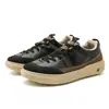 Nuevos zapatos casuales cruzados para hombre para otoño, ligeros, transpirables, cómodos, elegantes, de cuero, de caña baja, con suela gruesa, venta al por mayor