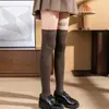 Meias Longas de Lã Acima do Joelho para Mulheres, Meias Quentes Caneladas Emagrecedoras, Cor Sólida, Meias Simples Clássicas para Cobrir o Pé, Novo Modelo 2026
