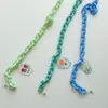 Estilo Coreano Flores Frescas Frutas Amor Acrílico Cordão Colar Corrente para Óculos Anti-perda Corrente para Máscara Corrente para Fone de Ouvido Mulheres