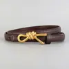 2026 Nuevo Modelo Cinturón de Cuero Genuino Vintage Delgado para Mujer, Cinturón de Piel de Vaca para Pantalones Casuales y Vestidos, Cinturón de Mujer al por Mayor en Stock