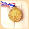 Regalo del Día de San Valentín Buena Esposa Buen Hombre Amigable Mamá y Papá Medalla de Metal Universal Medalla de Oro Conmemorativa con Pan de Oro