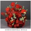 Arreglo Floral de Piso Rojo Boda Decoración con Flores Artificiales Escenario Pasillo Arreglo Floral Fondo Flores Colgantes Flores de Seda Flores Realistas Alta Simulación