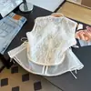 Colete de Seda Retro Estilo Chinês Novo Redutor de Idade com Contas para Mulheres de Meia-Idade, Top Fino em Malha para o Verão, Qualidade Garantida