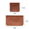 Nova Bolsa de Cosméticos com Fecho Automático e Compartimentos para Batom, Bolsa Classificadora de Cosméticos, Cor Pura, Textura de Pedrinhas, Carteira Feminina