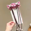 Accesorios para el Cabello de Niña Gato Kt Color Rojo y Azul Contrastante Clips Trenzados para el Cabello de Niños Clips para el Cabello de Niña Pequeña con Diseño de Cuadros de Dibujos Animados Tocado para la Parte Posterior de la Cabeza