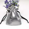 Bolsa de Satén con Cordón Personalizada Embalaje de Joyería Bolsa de Polvo de Seda Imitación Máscara de Ojos Cosmética Bolsa de Satén con Cordón