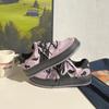 Beier retro americano nicho original fondo grueso 2024 primavera nuevo popular estudiante zapatos de mezclilla pan para mujer