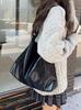 2026 Estilo Coreano Nova Bolsa Casual de Grande Capacidade para o Dia a Dia Bolsa Transversal Feminina Moda Couro Encerado Bolsa de Ombro Tote Grande