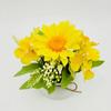 Vaso Envasado de Girassol com Punho Bonsai Casamento Decoração Guia de Caminho de Casamento Flor Artificial Decoração de Planta Envasada para Sala de Estar Doméstica Ornamentos de Plástico