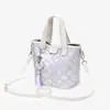 Bolso de Mujer Brocado Zhuang de Guangxi Patrimonio Cultural Inmaterial Nuevo Modelo 2026 Bolso Cesta Simple de Gama Alta Bolso de Mano Versátil Bolso de Hombro Cruzado