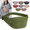Leve Nova Bolsa Transversal Grande Capacidade Bolsa de Peito Esportiva Versátil Bolsa de Cintura Moda Simples Estilo Coreano Cor Sólida