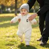 Mono de polar estilo coreano para bebés niños y niñas, moderno y deportivo, perfecto para salidas y gatear