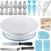 Amazon Juego de Base Giratoria para Pasteles de 71 Piezas, Boquillas Decoradoras de Crema para Pasteles, Raspador de Crema, Manga Decoradora de TPU