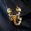 Broches Masculinos, Personalizados, Modernos e Versáteis, Pins de Escorpião, Venda Quente Transfronteiriça para Roupas, Acessórios de Casaco, Corsage Atacado