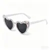 Gafas de sol de moda europeas y americanas para fiestas transfronterizas, inscripción "recién casados", gafas de sol para decoración de bodas del novio