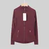 À Pronta Entrega Jaqueta Lulu Original Label Define com Gola Alta Longa para Yoga e Corrida, Feminina Slim Fit, Emagrecedora, Elástica, Modeladora