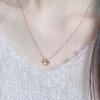 Colar Flor de Cerejeira Rosa Leve Luxo Temperamento Sensação de Alto Padrão Super Imortal Estilo Menina de Desejo Puro Estilo ins Design de Nicho Corrente para Clavícula