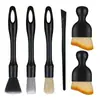 Conjunto de 3 peças de escova de detalhes do carro Escova de pneus Escova macia Escova de limpeza interior Conjunto de escova de detalhes da ferramenta de lavagem de carro