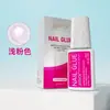 Cola para Unhas para Pontas de Unha, Adesivo Forte Profissional de Secagem Rápida para Salões de Unhas, Duradouro, Sem Odor, Cola para Pontas de Unha que Não Branqueia