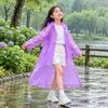 Impermeable Infantil de EVA No Desechable Poncho de Lluvia de una Pieza para Estudiantes de Primaria al Aire Libre Impermeable con Capucha Senderismo Venta al por Mayor Impermeable