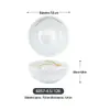 Prato Redondo Comercial Prato de Comida Chinesa Prato Quente Prato de Prato Frio Espessado Resistente a Quedas Porcelana de Imitação Melamina Louça Banquete Banquete Restaurante