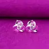 Venta Directa de Fábrica de Joyería Europea y Americana, Nuevos Pendientes de Flor de Tres Pétalos Incrustados de Diamantes, Pendientes Huecos de Moda Diaria para Mujer al por Mayor