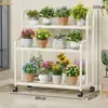 Estante para Flores Estante de Almacenamiento Balcón Sala de Estar Estante de Almacenamiento de Pie Escalonado Multicapa Maceta para Plantas Suculentas Flor Soporte Simple